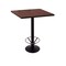 Holland Bar Stool Co 42" 214 Black Table, 30" x 30" Square Top, Foot Ring 214-1642BW30SQFTRG - alternate 2